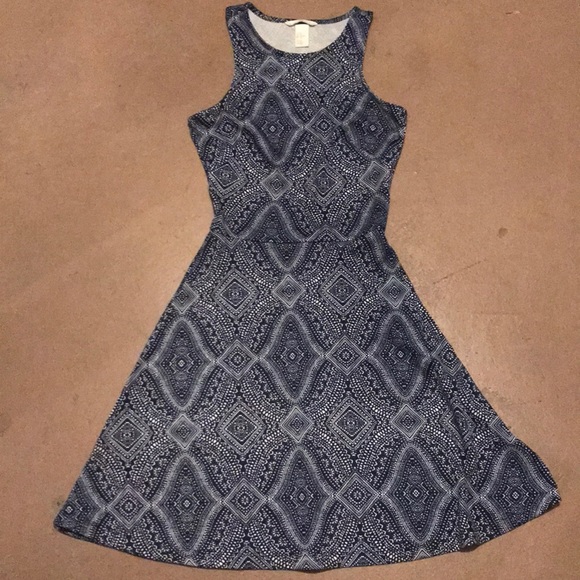 2 for $15/ Navy & white fit & flare skater dress - Picture 2 of 6